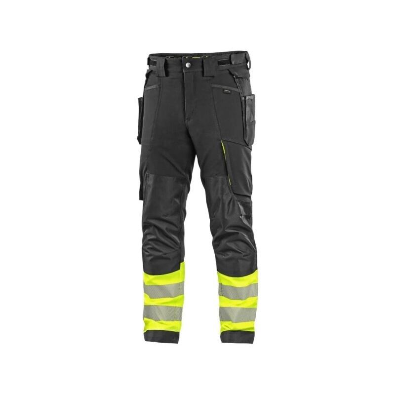 Kalhoty CXS NAOS HV pánské, černo-žlutá Hi-Vis, reflexní pruhy, vel. 56 b1/20 - CN-1020-100-819-56