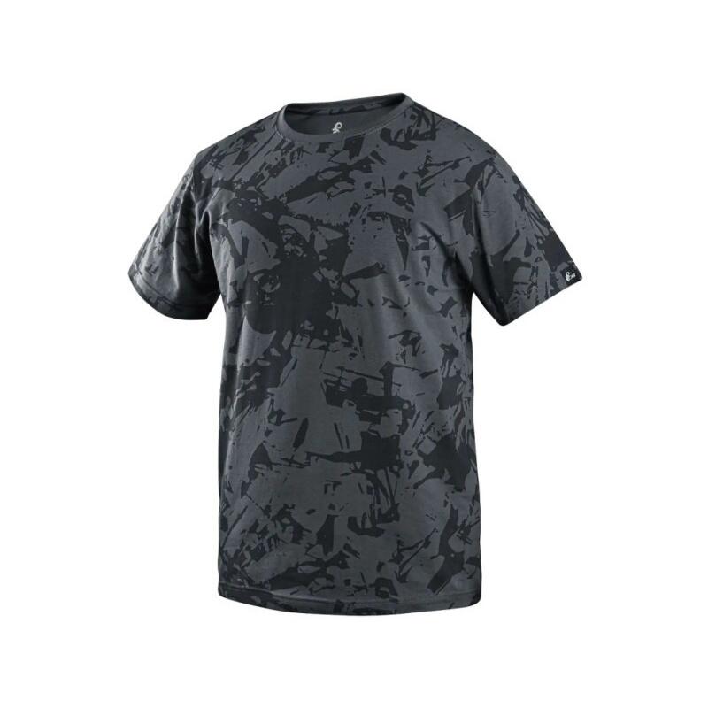 Tričko CXS MERLIN, krátký rukáv, tmavě šedé, vel. 2XL b1/60 - CN-1610-403-718-96