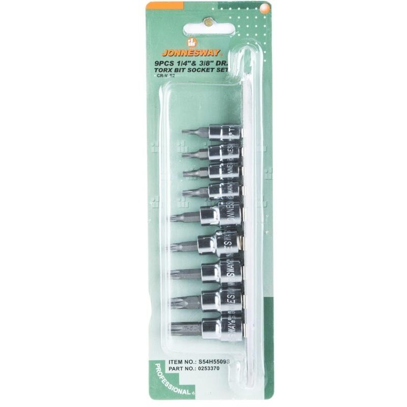 Sada hlavic TRX 1/4" a 3/8", 9-dílná - JW-S54H5509S