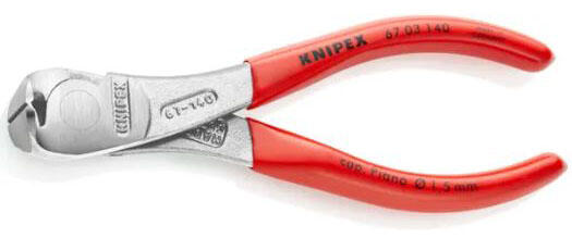 Kleště štípací čelní pro elektroniku 140mm - KN67-03-140