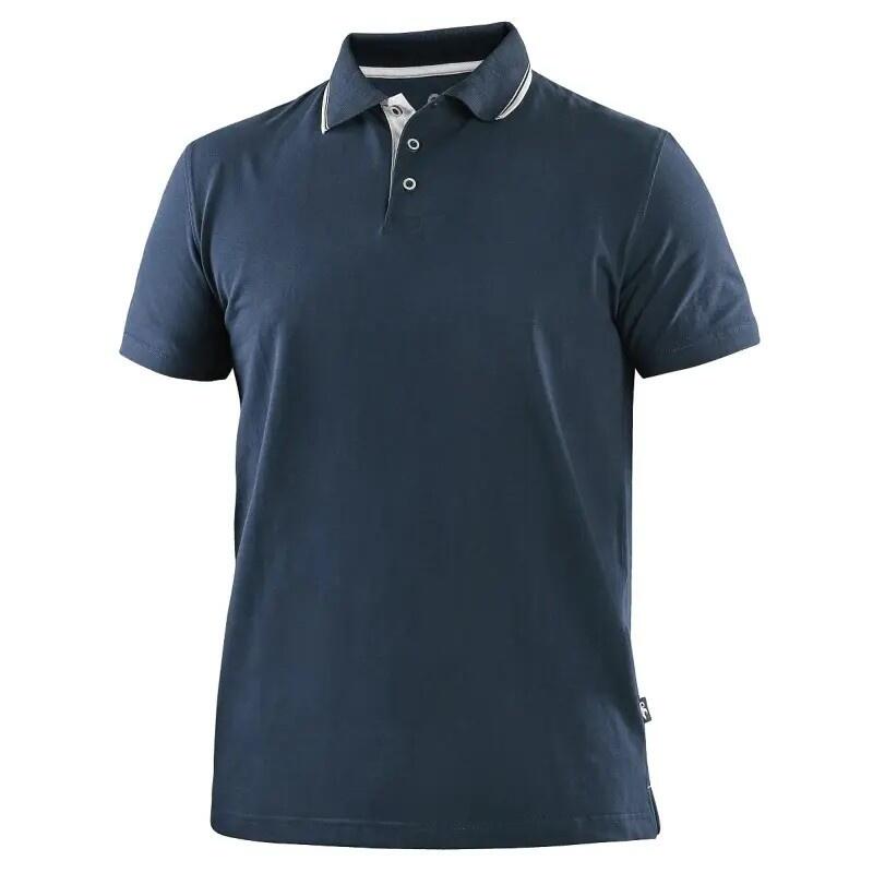 Polokošile CXS HENRY, pánské, krátký rukáv, modro-bílá, vel. 4XL b1/60 - CN-1630-340-406-98