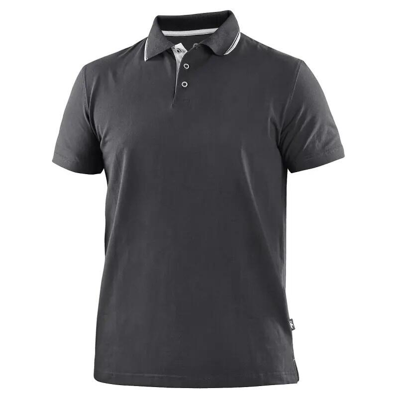 Polokošile CXS HENRY, pánské, krátký rukáv, antracitovo-bílá, vel. M b1/60 - CN-1630-340-739-93