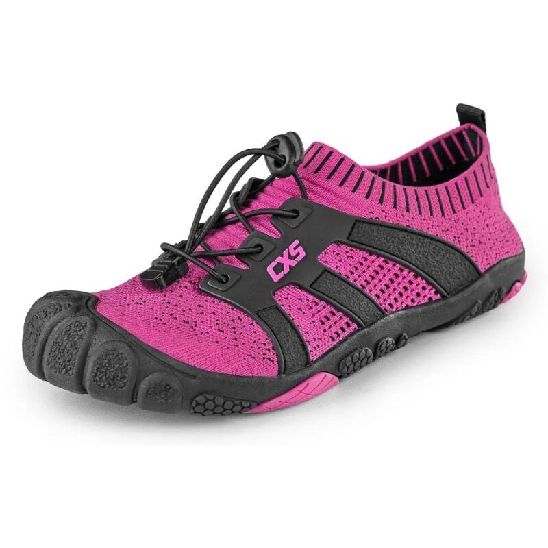 Obuv, barefoot polobotka CXS PURESTEP, růžovo-černá, vel. 40 - CN-2220-056-310-40