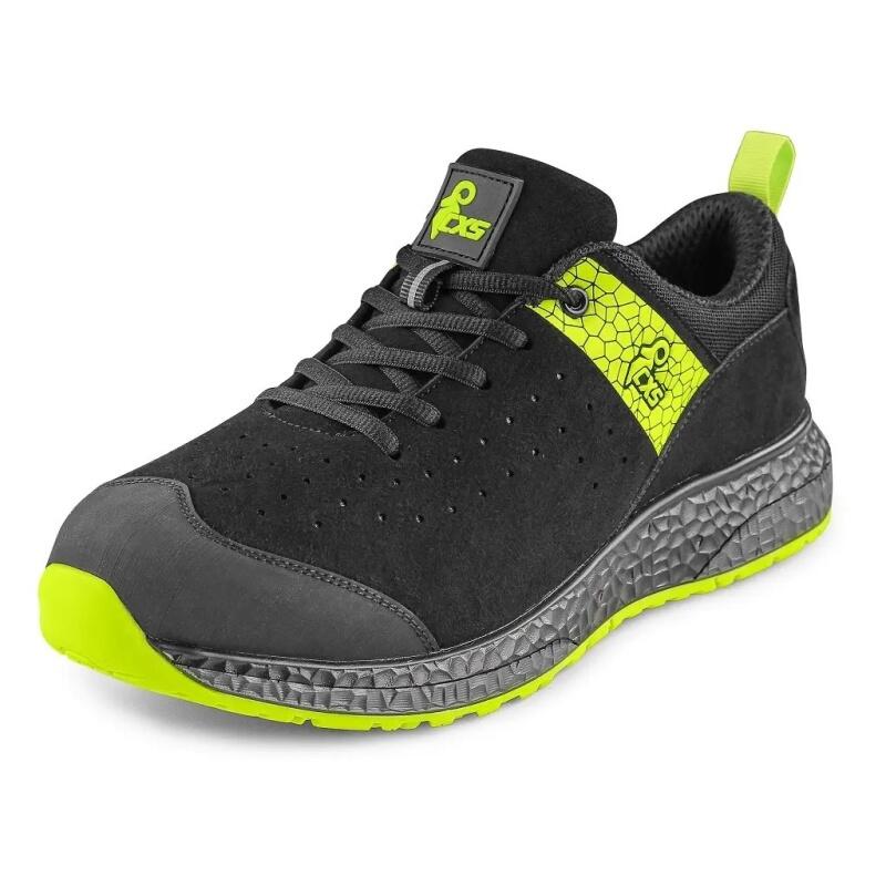 Obuv polobotka CXS FIBELINE DORSATA O2, černo-zelená, vel. 37 - CN-2124-024-808-37