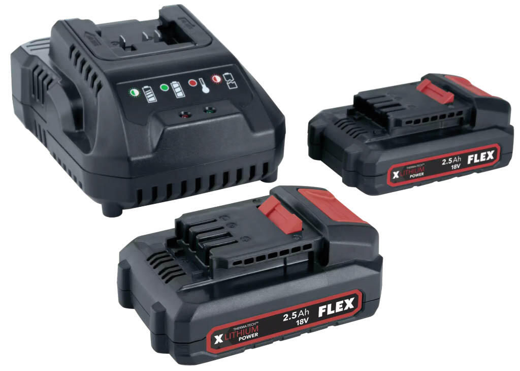 P-Set 22 Q Sada nabíječka 18V + 2x akumulátor 2,5Ah 18,0V - FX-532740