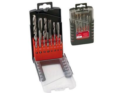 Sada strojních závitníků s vrtáky DIN338 D-3/M3-M12 HSSE ISO2(6H)p - BU104-003