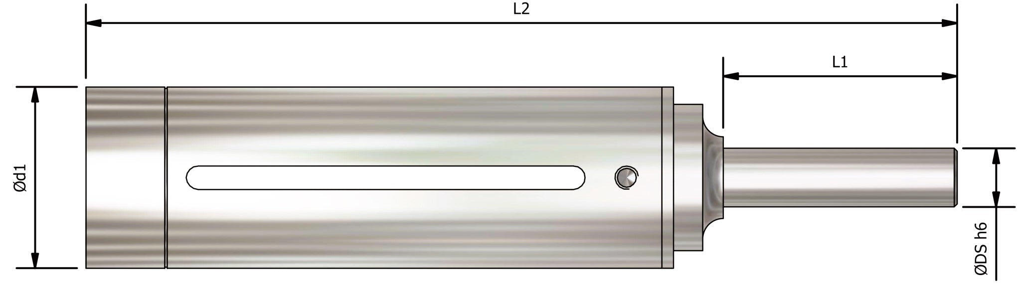 Pouzdro (držák) pro povrchové kartáče Ø 100,0 mm - UF-FS-100-C16-5500