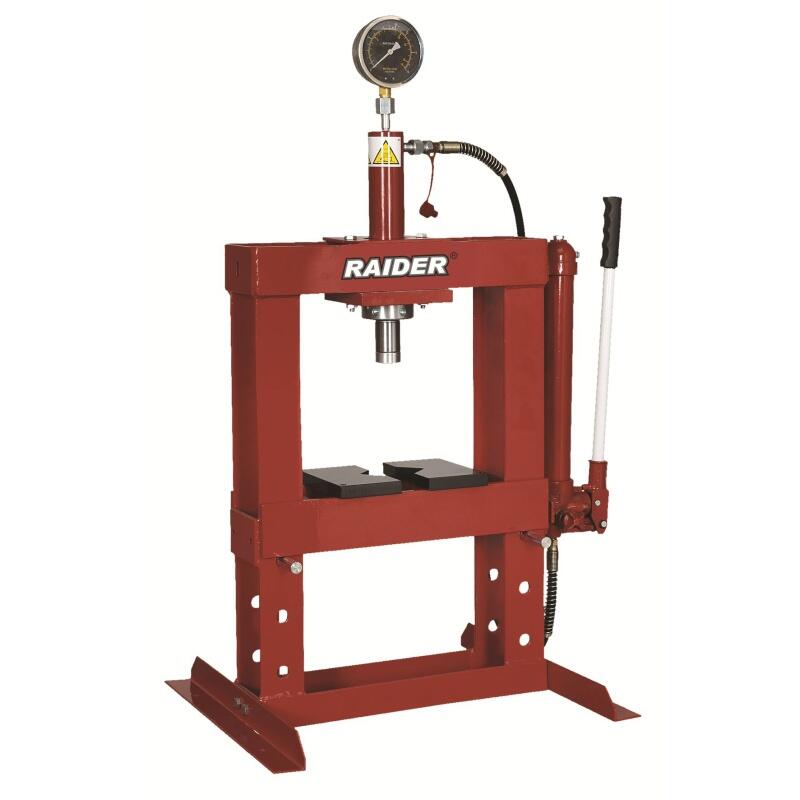 Dílenský hydraulický lis s tlakoměrem 10t RD-HP02 - TM-300604