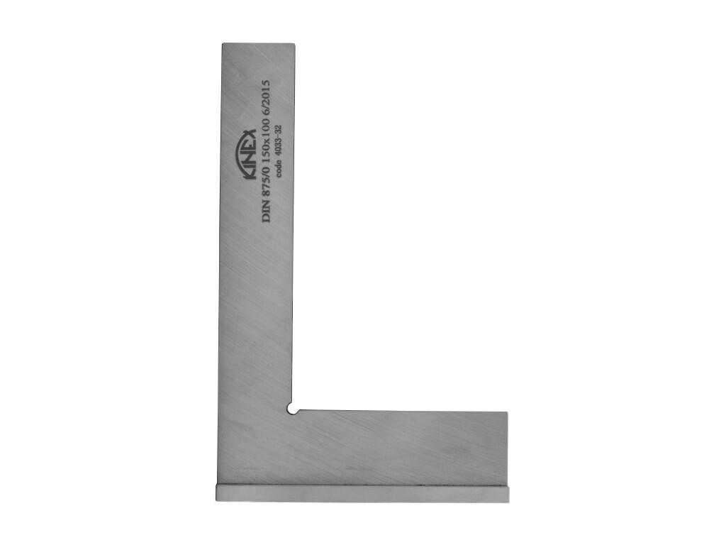 Úhelník přesný, příložný DIN 875, tř. př.2 26x8 mm 150x100 mm KINEX - KI4034-22-015