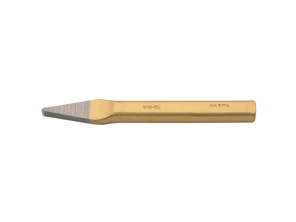 Sekáč křížový L=200mm, hrot 8mm, plochooválný dřík 20x12mm, 285g - BA-3745-200