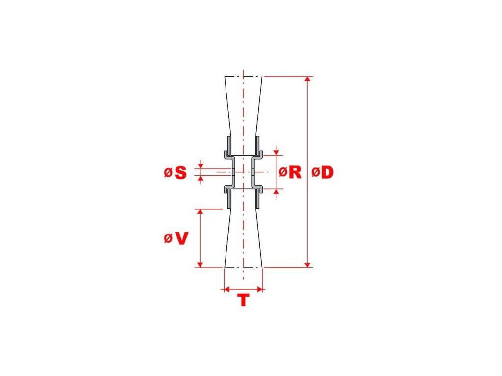 Kotoučový kartáč - tzv. nová technologie 250x100x50,8xš35 ocel vlnitá 0,30 mm - KR1271303