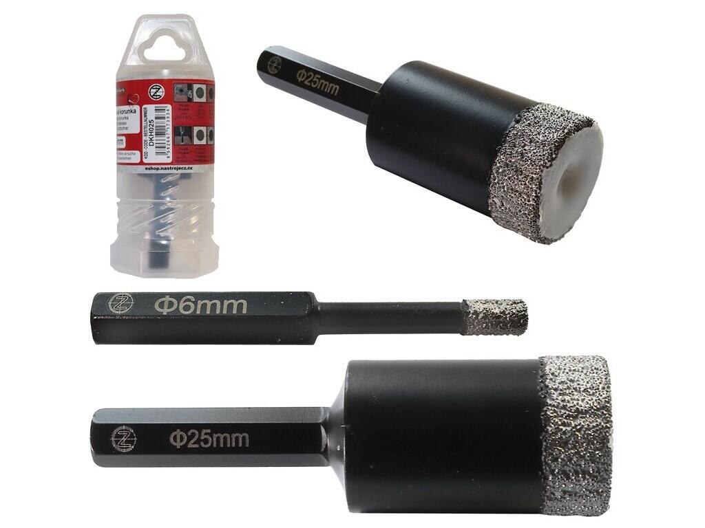 Korunka diamantová 10mm s upínáním 6HR - DKH010
