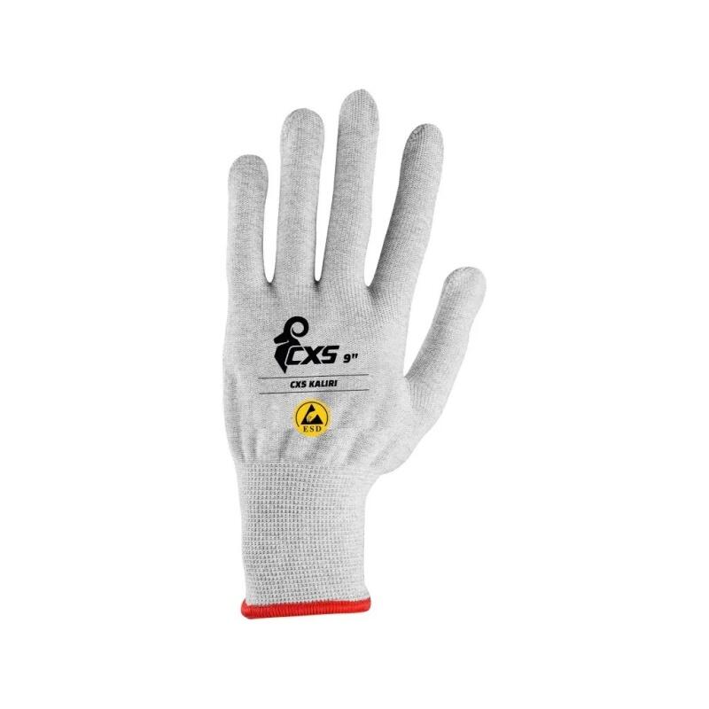 Rukavice CXS KALIRI, antistatické, ESD, PVC terčíky, vel. 07 b1/12/240 - CN-3670-182-000-07