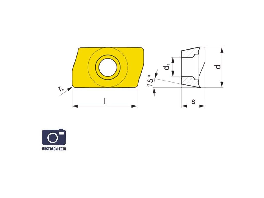 Frézovací VBD ostatní + vrtací 80029761 / 7391575 ADMX 15PR G4 -S- PRAMET - PM-ADMX-150308ER-21-M8345