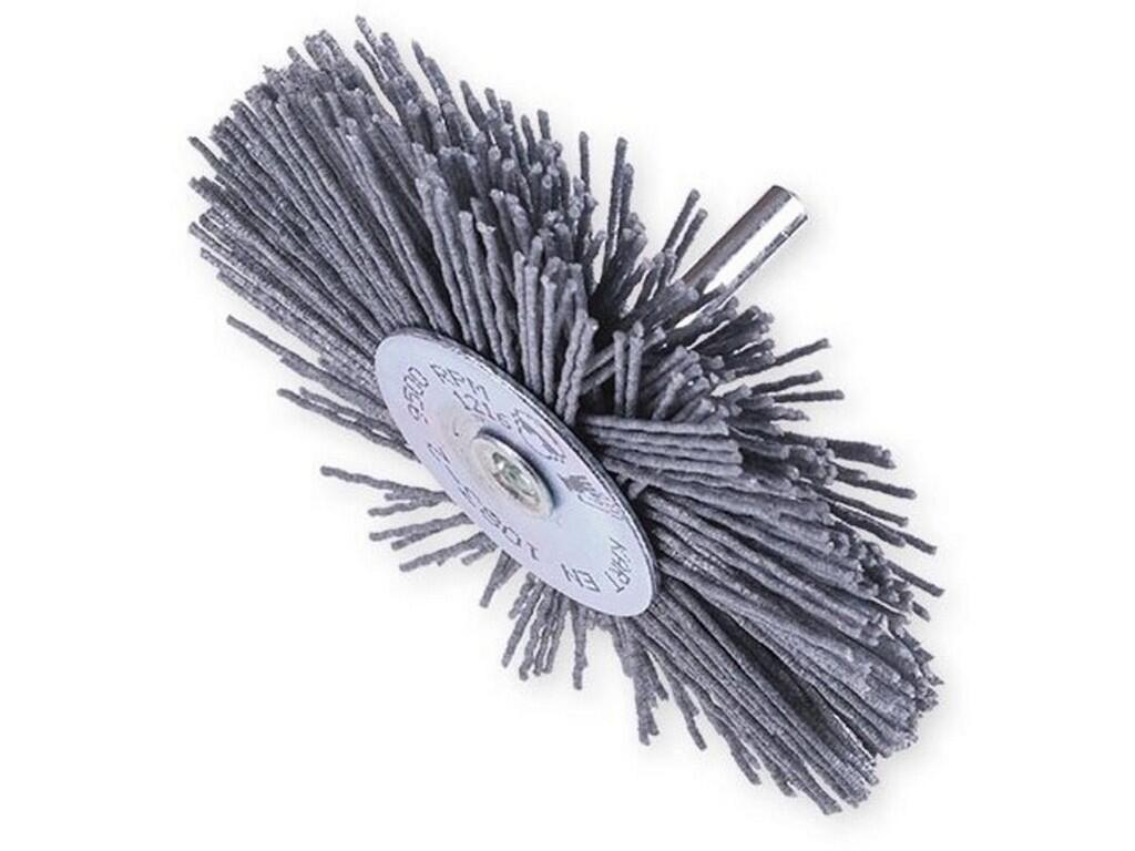 Kotoučový kartáč se stopkou dvouřadý 70x6x20 abr.nylon 0,75 mm (K240) - KR1274047