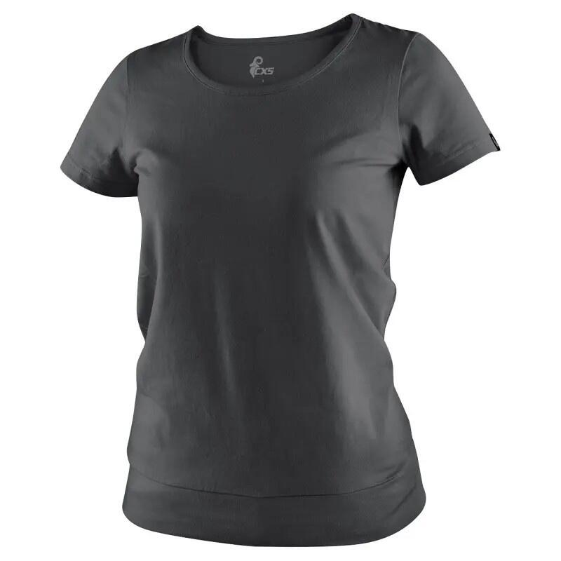 Tričko CXS EMILY, dámské, krátký rukáv, antracitová, vel. 3XL b1/60 - CN-1610-384-717-97
