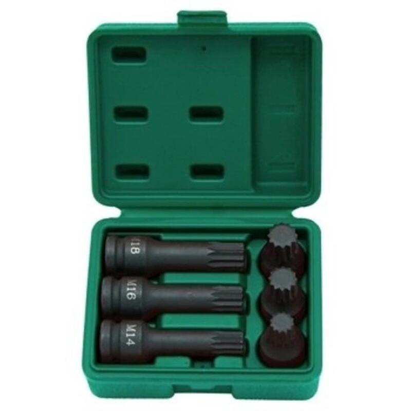 Sada hlavic 1/2" XZN průmyslové 6-dílná - JW-S64A4106S