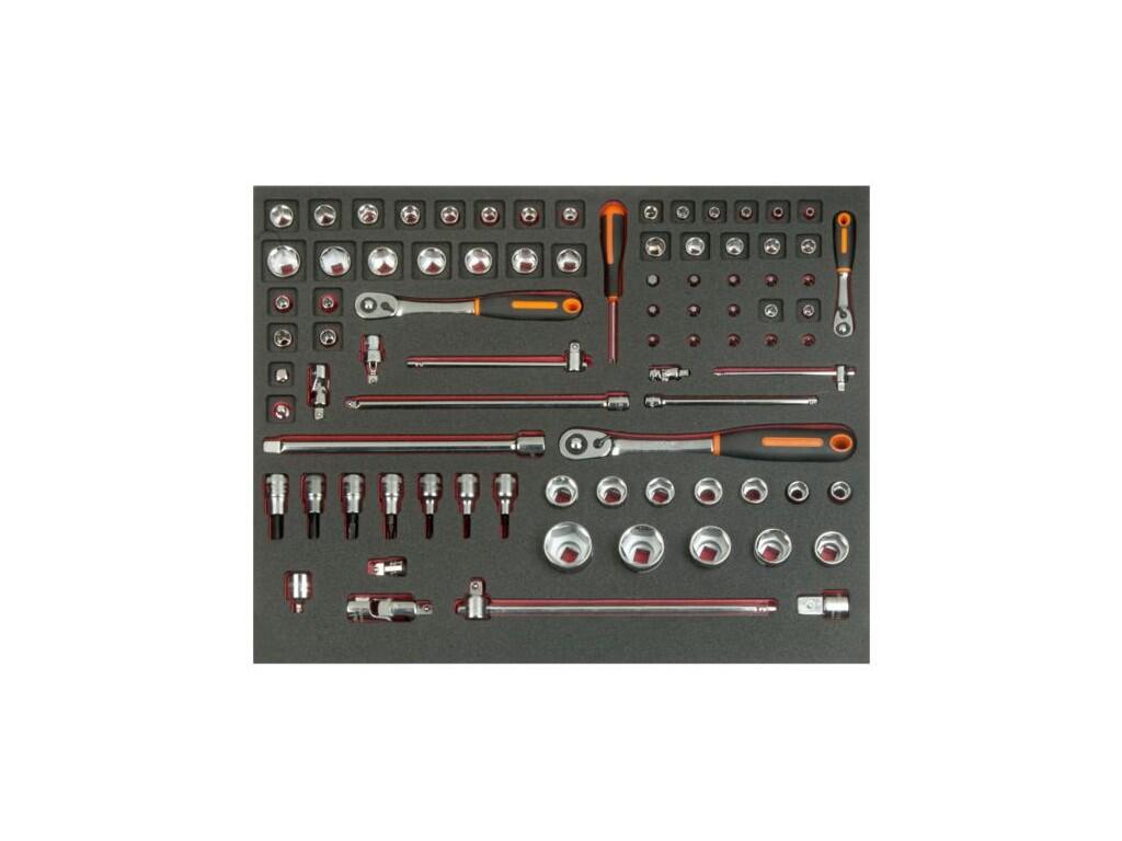 3/3 modul, příslušenství 1/4"+3/8"+1/2", 83 ks - BA-FF1A2501