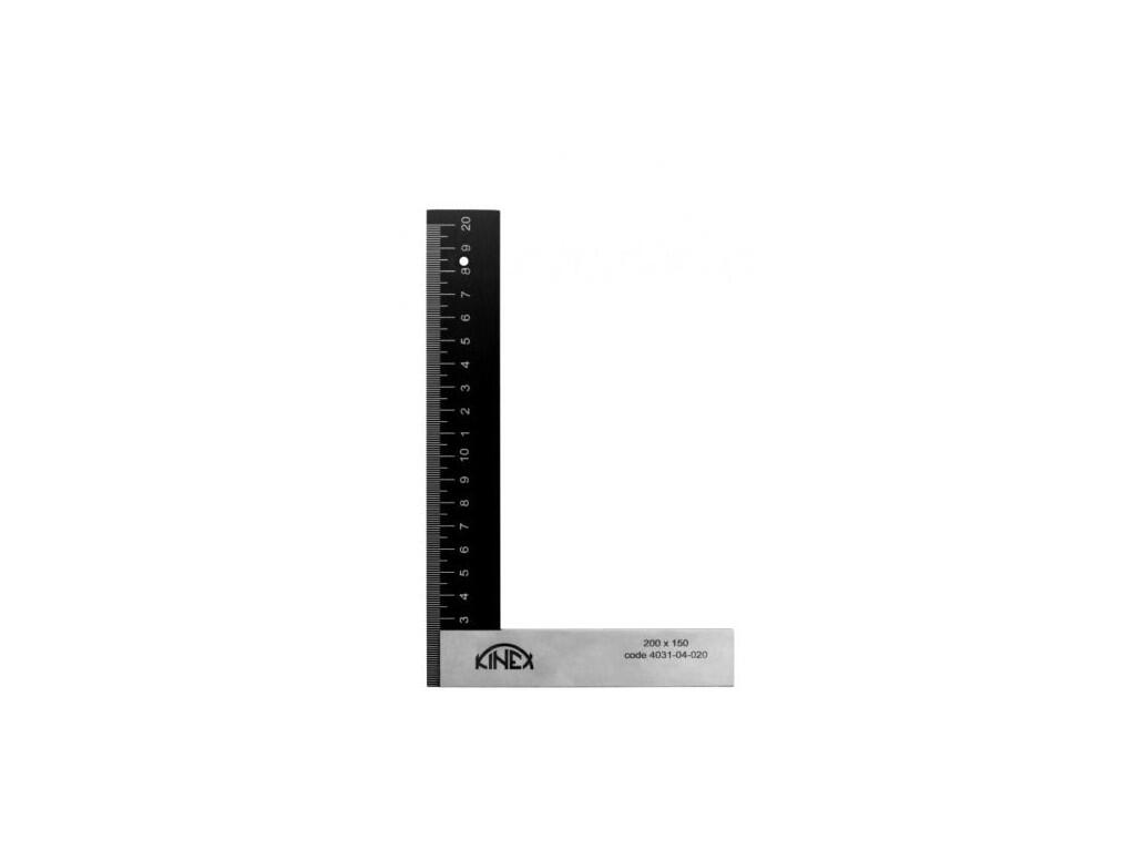 Úhelník s mm dělením 200x130 mm 32x5 / 25x10 mm Coated Al / Steel (Composition) KINEX - KI4031-03-020