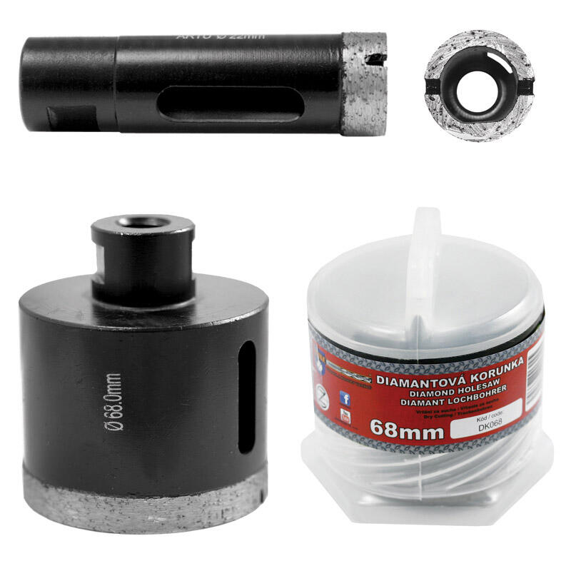 Limitované edice - bruska L 1070 125 + 3 kusy diamantových korunek 6, 8, 10mm - SET-FX-533153-E25