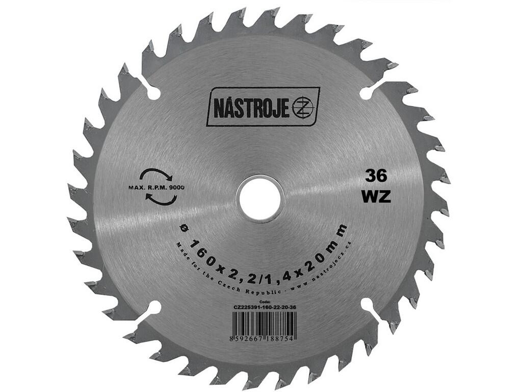 Pilový kotouč SK 160x2,2/1,4x20 5391 36 WZ - CZ225391-160-22-20-36