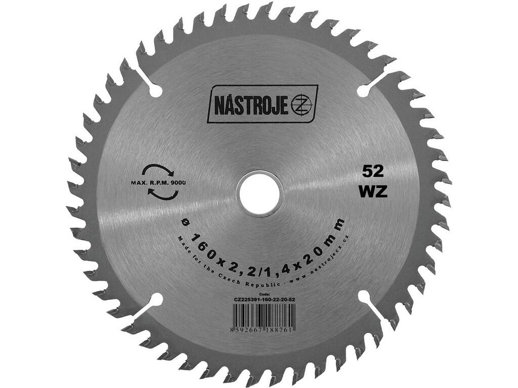 Pilový kotouč SK 160x2,2/1,4x20 5391 52 WZ - CZ225391-160-22-20-52