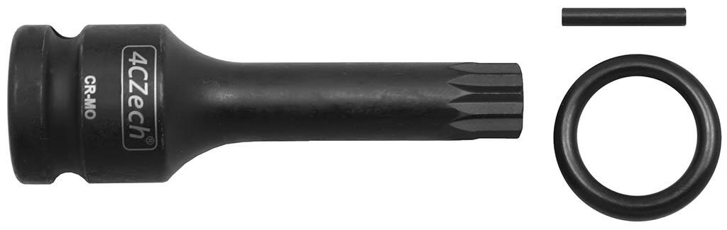 1/2" Hlavice průmyslová zástrčná XZN M8 (délka 78 mm)+trn,o-kroužek - 4CZ-P122-25-08