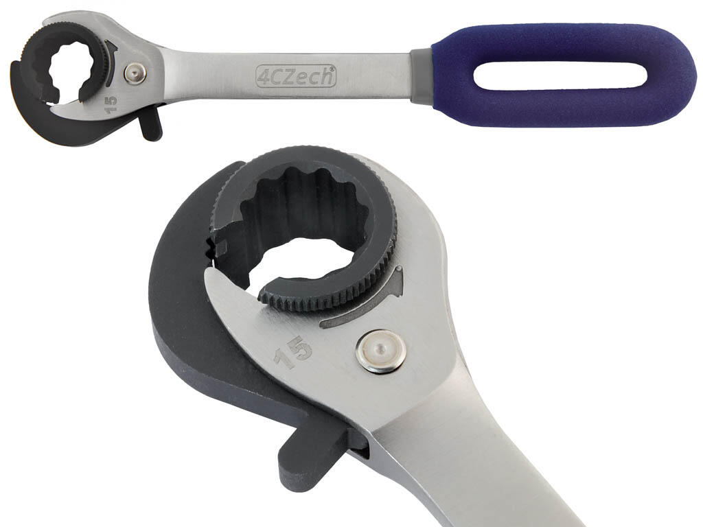 Klíč na převlečné matice 8mm ráčnový - 4CZ-410R-8