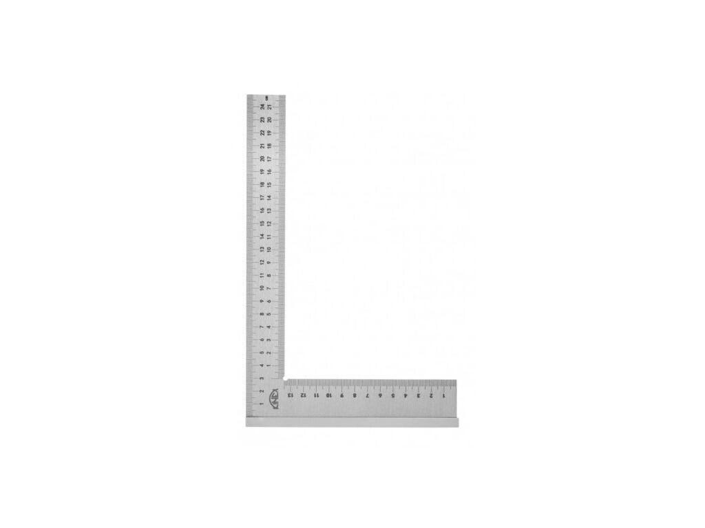Úhelník přesný příložný KINEX 250x160 mm, tř.př. 2, "Bu", ČSN 25 5103 s mm stupnicí - KI4054-122-250