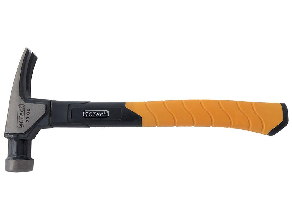 Kladivo tesařské s rovnými čelistmi, plastová rukojeť - 4CZ-52-560