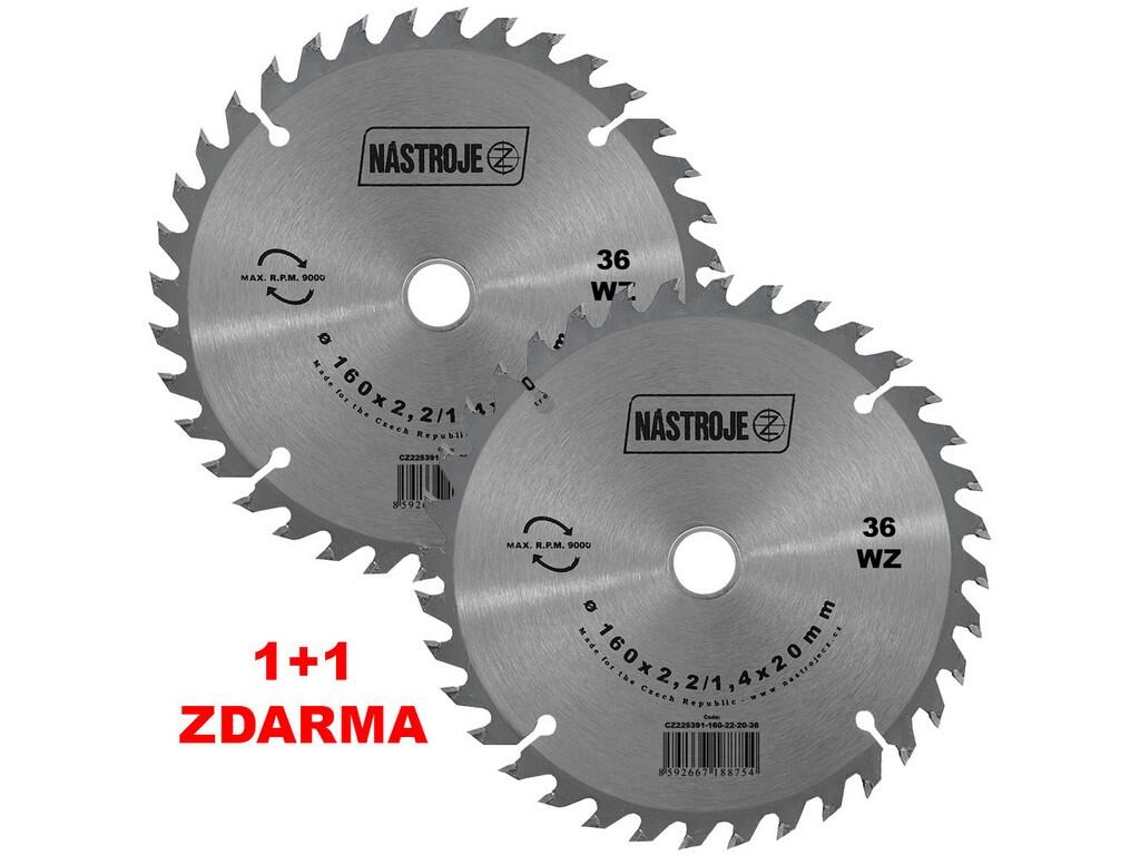 Pilový kotouč SK 160x2,2/1,4x20 5391 36 WZ !!! 2 kusy za cenu 1 kusu !!! - SET-CZ225391-160-22-20-36-I23