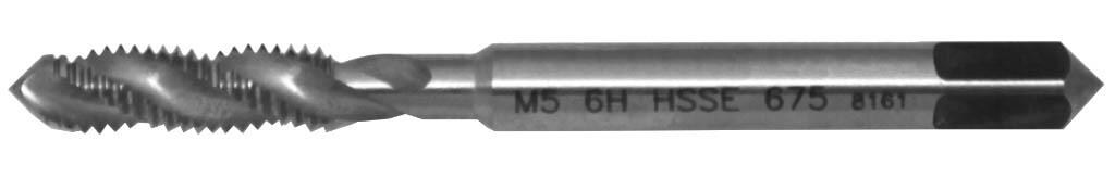 Závitník strojní M5 HSSCo5 ISO2 SR.DR. 35 ° - CZZ6750-M5-ISO2