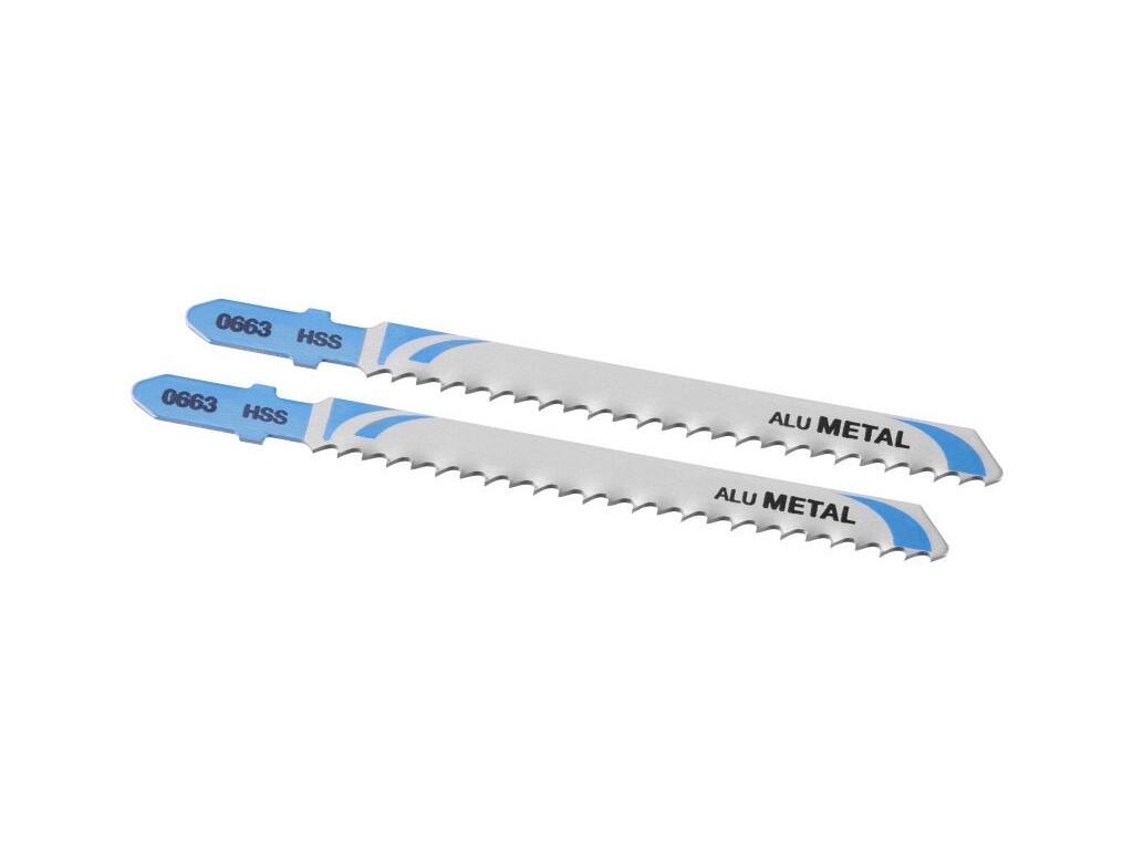 Pilové listy na kov a jiné materiály HSS, uchycení "T" tl. kovy do 10 mm, hliník do 30 mm, PVC do 30 mm, rozteč 3 mm, 2ks - ST-STA25802-XJ
