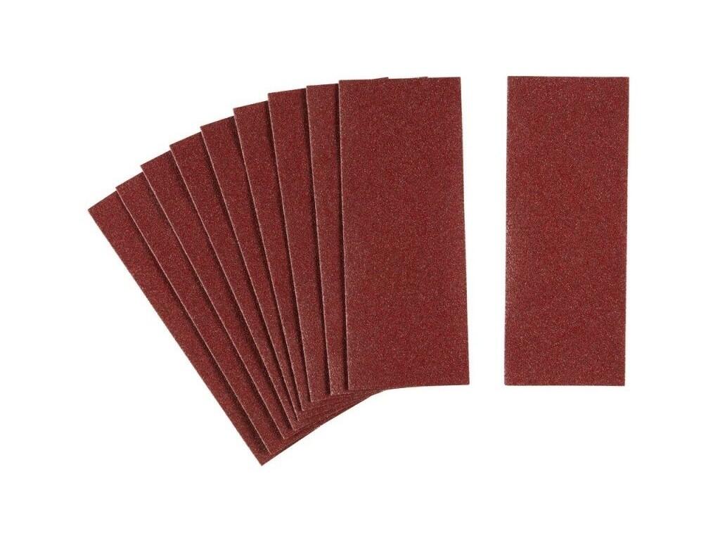 Brusné papíry pro vibrační brusku 93 x 230 mm neděrované, brown Alox P60, 10 ks - ST-STA31060-XJ