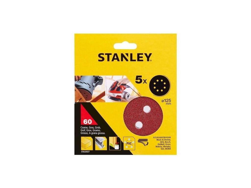 Brusné papíry pro excentrickou brusku Ø 125 mm P60, 5 ks - ST-STA32027-XJ