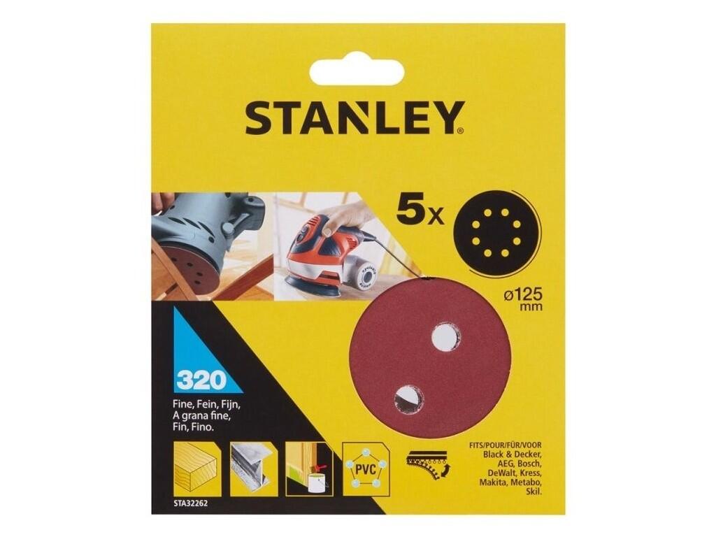 Brusné papíry pro excentrickou brusku Ø 125 mm P320, 5 ks - ST-STA32262-XJ