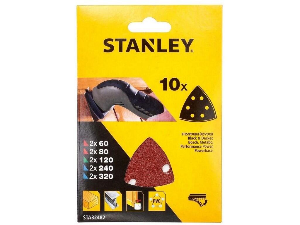 Brusné papíry pro oscilační brusku Delta 2x P60, 2x P80, 2x P120, 2x P240, 2x P320, Black+Decker, Bosch, Metabo - ST-STA32482-XJ