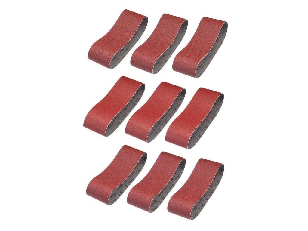 Kartonové balení, brusný pás 75 x 533 mm, 3x P60, 3x P80, 3x P100 - ST-STA33481-QZ
