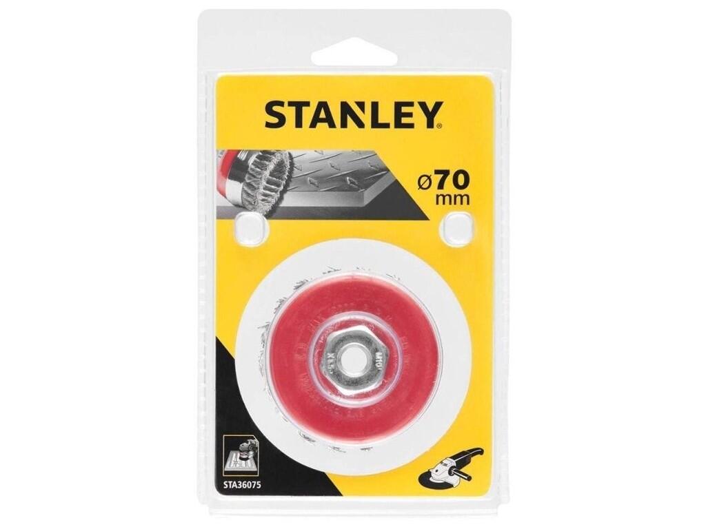 Hrnkový ocelový copánkový kartáč pro úhlové brusky Ø 70 mm M10 - ST-STA36075-XJ