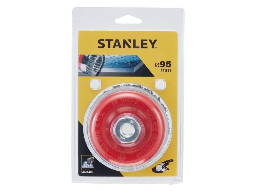 Hrnkový ocelový copánkový kartáč pro úhlové brusky Ø 95 mm M14 - ST-STA36105-XJ