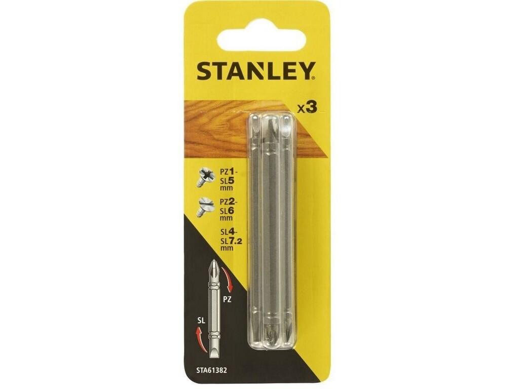 Oboustranné šroubovací bity PZ1-PL5, PZ2-PL6, PL4-PL7,2 x 86 mm - ST-STA61382-XJ
