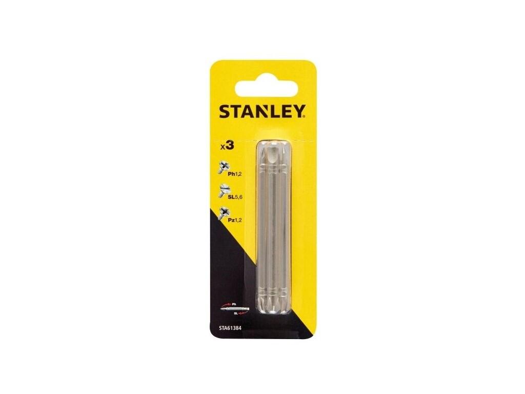 Oboustranné šroubovací bity PH1-PL5, PH2-PL6, PZ1-PZ2 x 86 mm - ST-STA61384-XJ