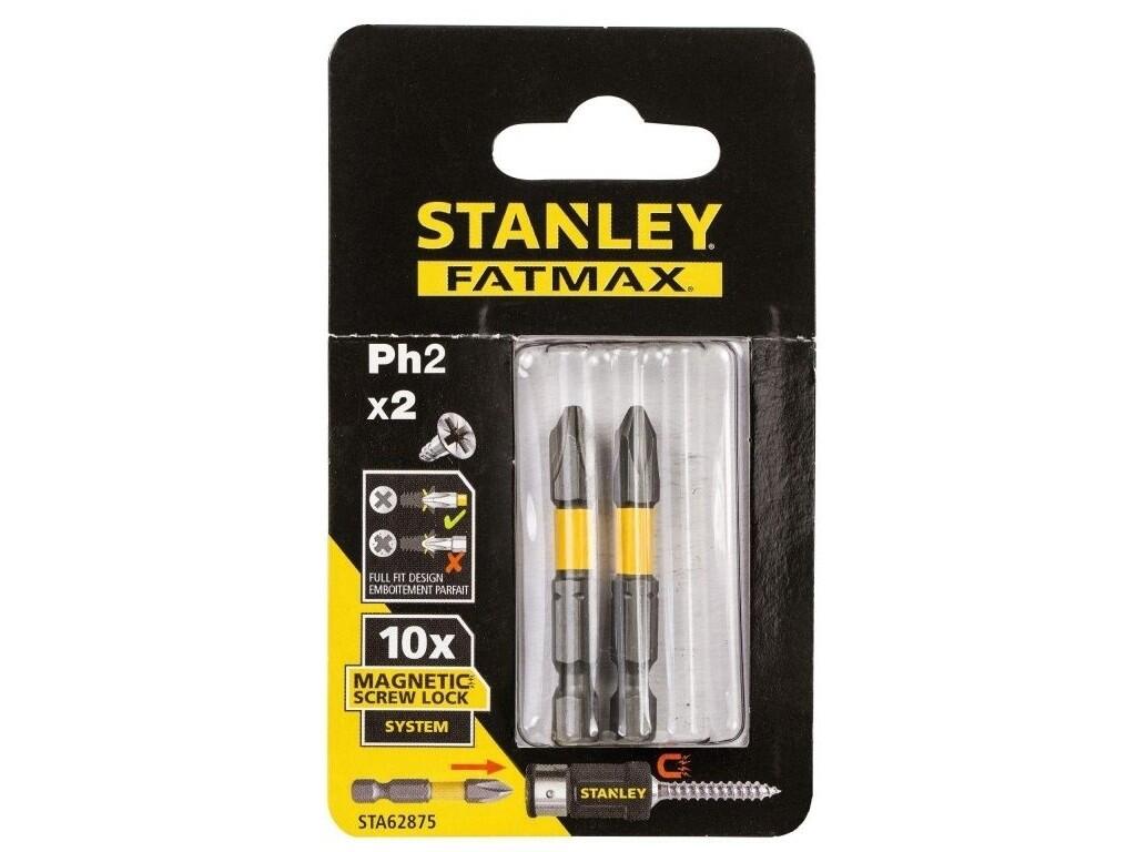 Šroubovací bit s magnetickým ScrewLock systémem PH2 x 50 mm, 2 ks - ST-STA62875-XJ