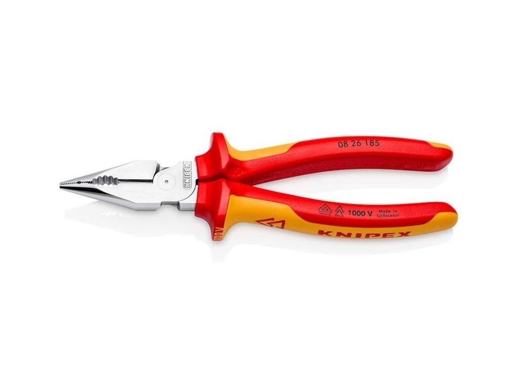 Kombinované úzké ploché kleště 185 mm VDE Knipex 08 26 185 - KN08-26-185