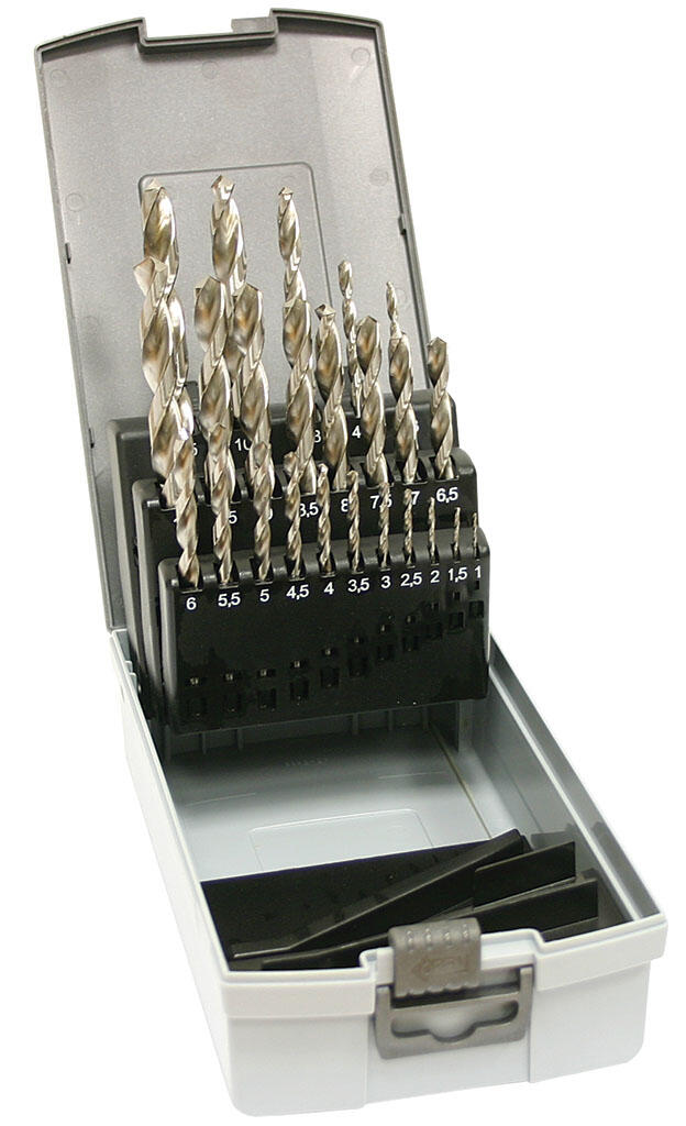 Sada vrtáků 24-dílná, 1,00-10,00x0,5mm+3,3+4,2+6,8+10,2+10,5 S338RCZ002HSS, plastová krabička - SV338RCZ002HSS-24P