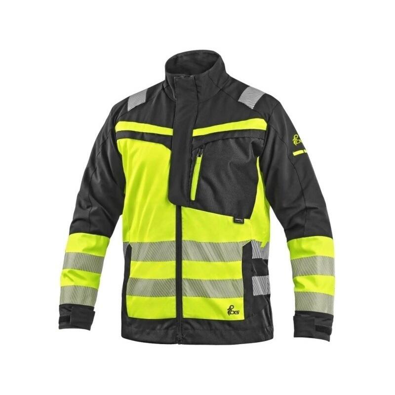Blůza CXS NAOS HV, pánská, černá-žlutá Hi-Vis, reflexní pruhy, vel. 58 b1/20 - CN-1010-100-819-58