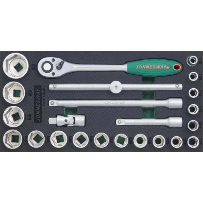 Modul EVA (1)- 23-dílná sada 1/2" hlavic - JW-S04H4123KV