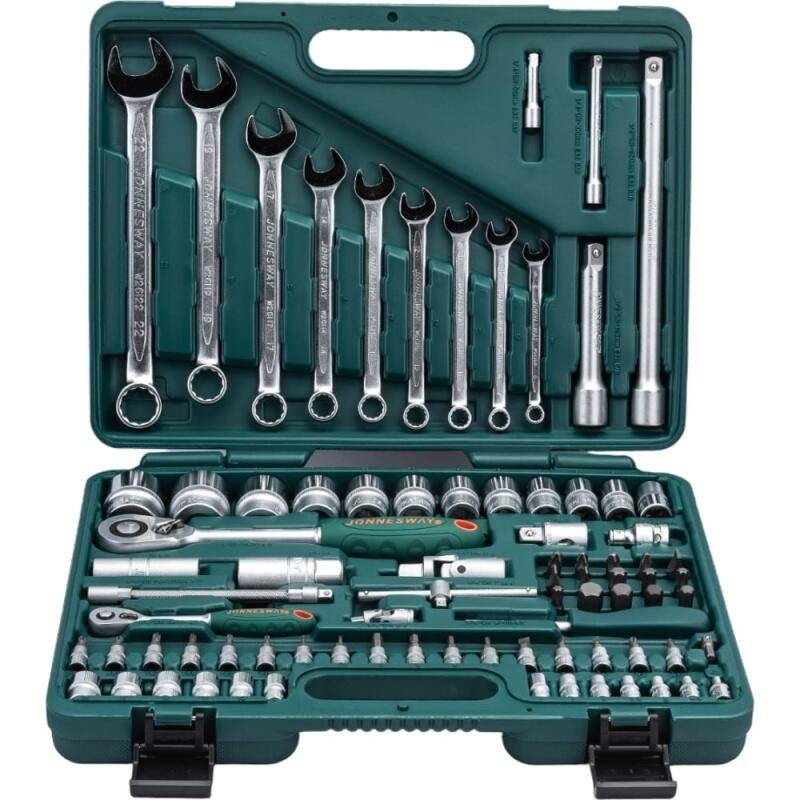 Sada hlavic 1/4", 1/2" 82-dílná (4-32+OP+bity) - JW-S04H52482S