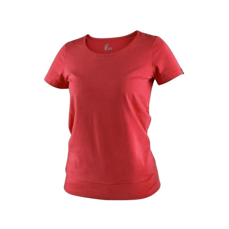 Tričko CXS EMILY, dámské, krátký rukáv, červená, vel. L b1/60 - CN-1610-384-250-94