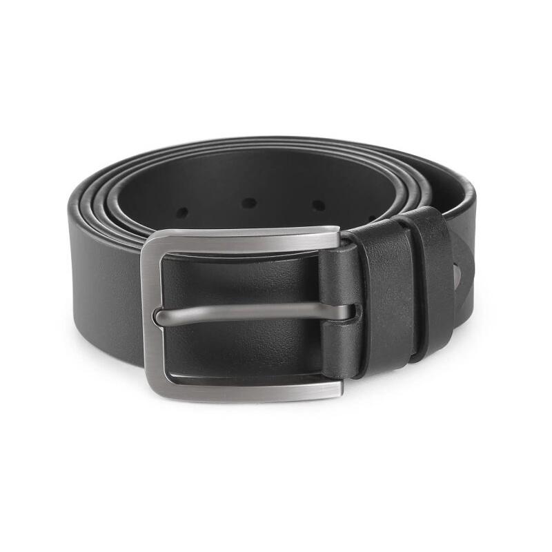 Opasek CXS TANO, 4 cm, 130 cm, kožený, nastavitelná spona, černý b1/50 - CN-6110-116-800-13